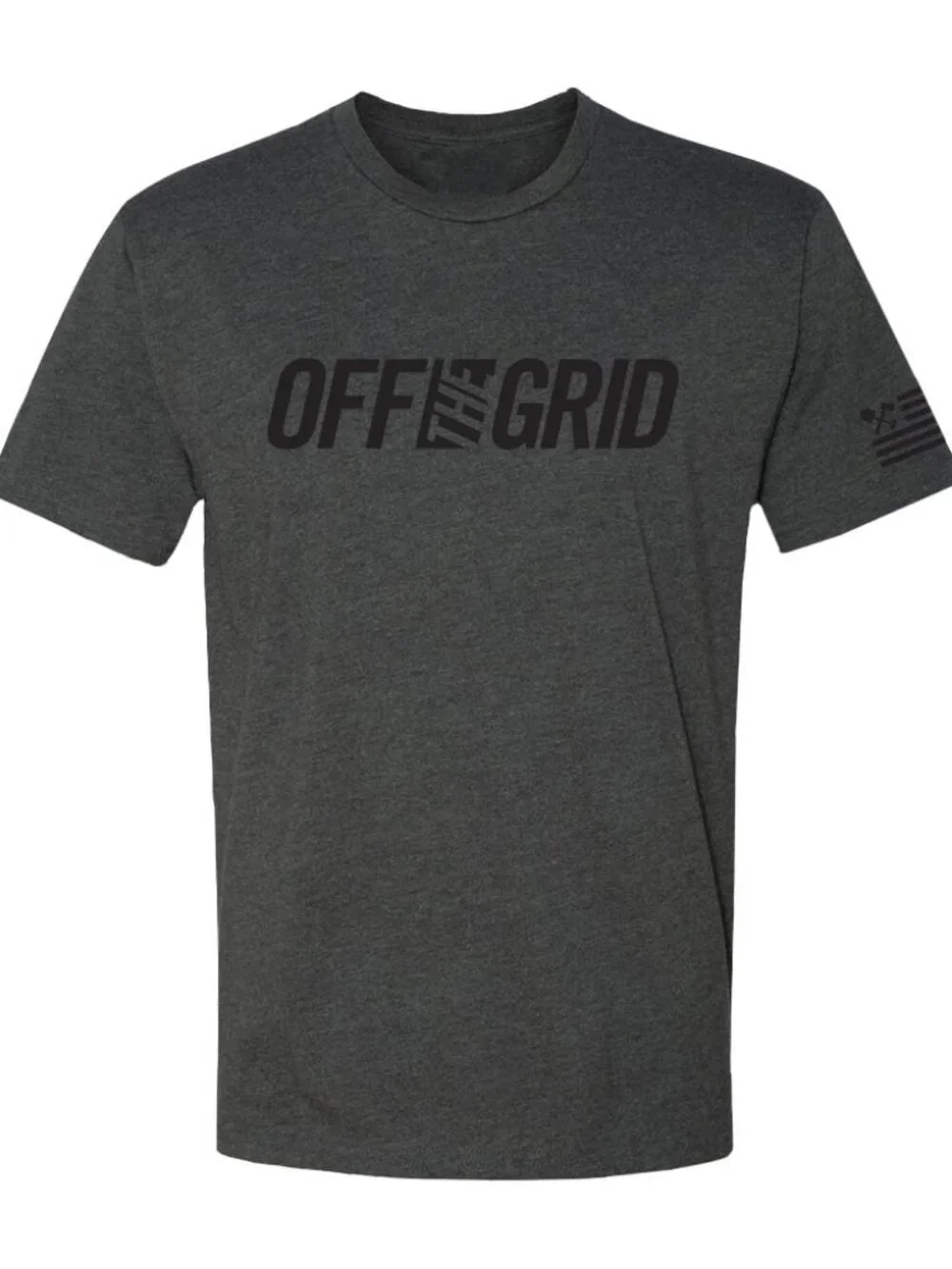 Off The Grid Surplus Off The Grid Solid Logo S/S Tee Shirt - Deep Heather